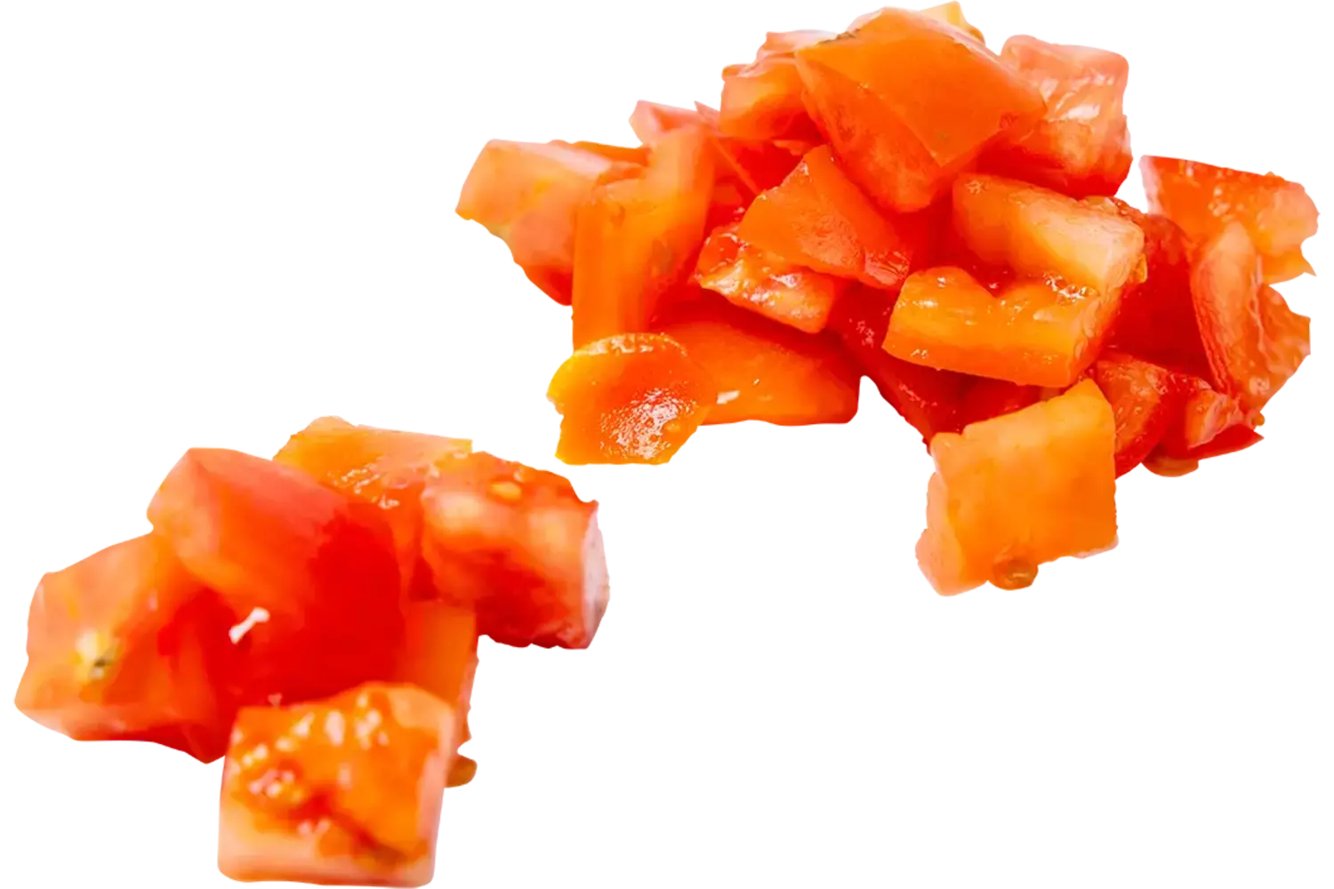 Tomaten brunoise  20mm 1kg kist 6 stuks
